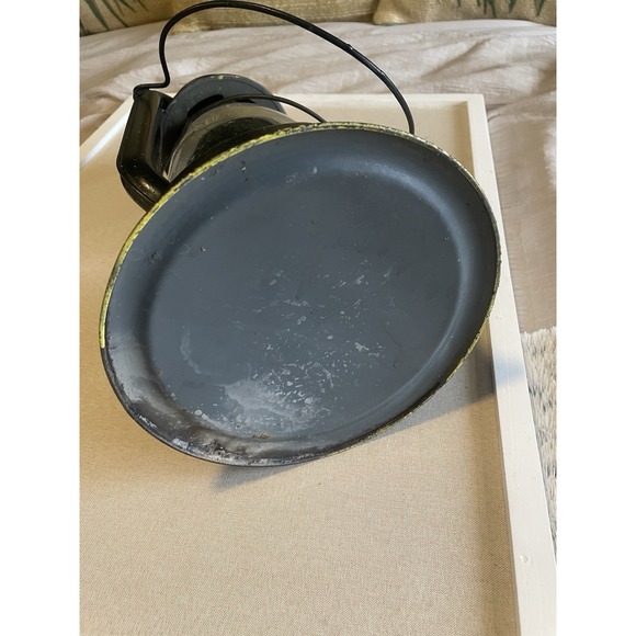 Antique Early Oil Lantern Vtg Hibbard Spencer Bartlett Co Lantern NO3 Lamp Black - Picture 9 of 10